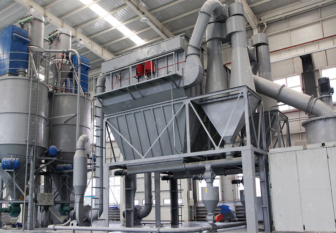 Superfine grinding process for high-end calcium carbonate