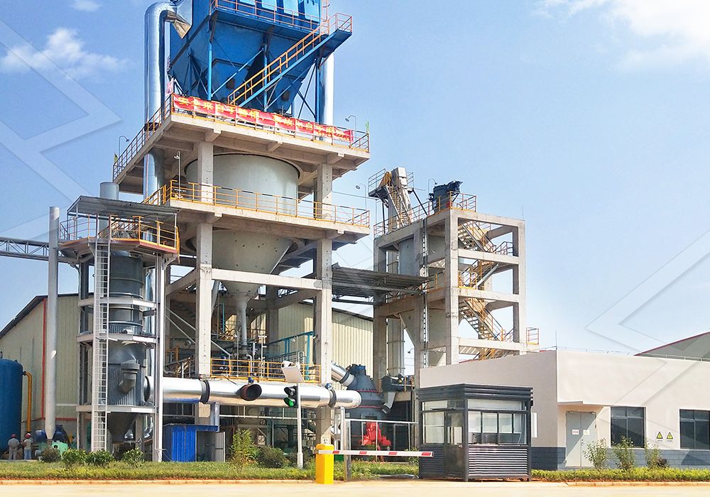 Steel slag grinding production line with vertical mill