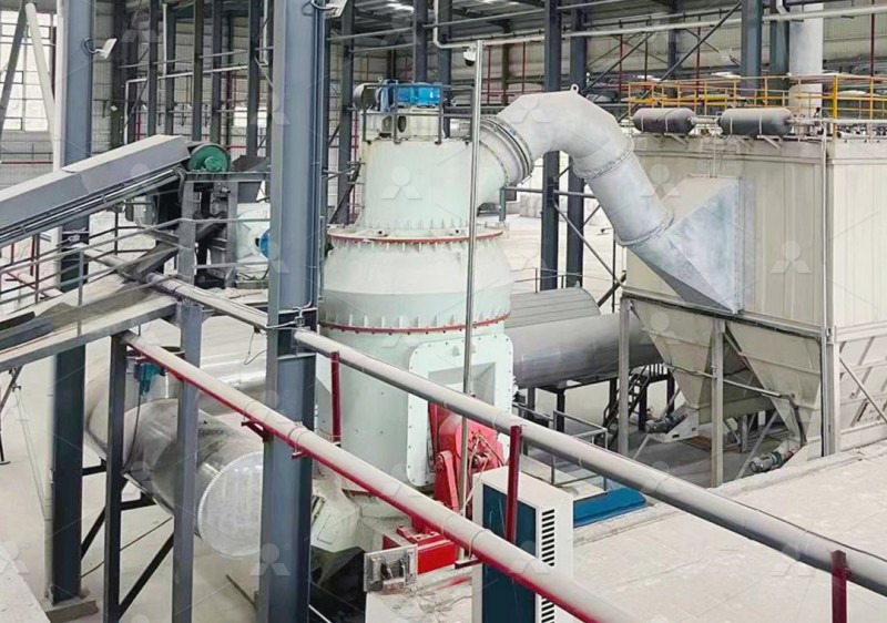 Coal ash grinding workshop with vertical roller mill