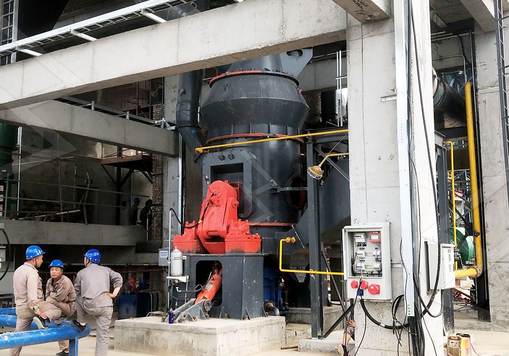 Complete talc powder production line with vertical mill